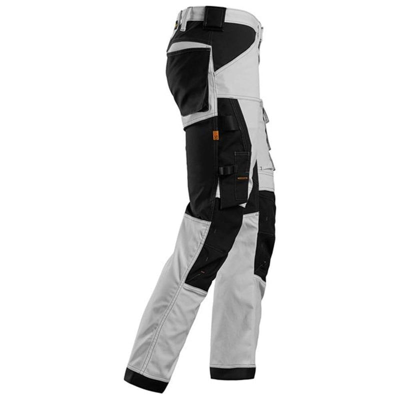 Snickers 6341 AllroundWork Stretch Trousers White - KNEE PAD TROUSERS