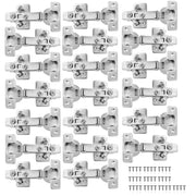 100 PACK 110 Degree Full Overlay Soft Close Kitchen Cabinet Door Hinges Adjustable Inc Backplates - Hardware > Hardware Accessories > Hinges