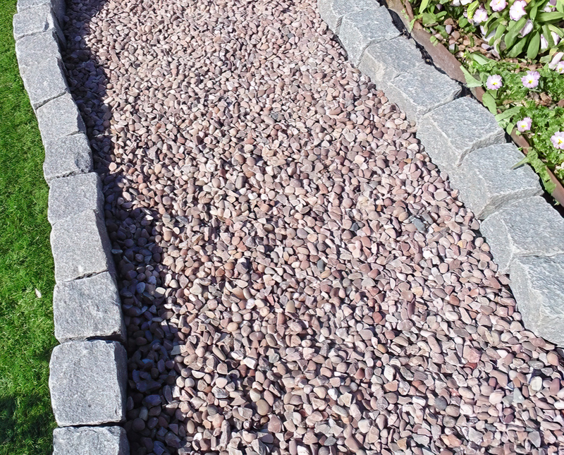 20mm Staffordshire Pink Gravel - Home & Garden > Lawn & Garden > Gardening Gravel