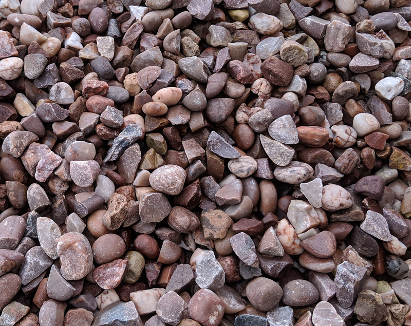 20mm Staffordshire Pink Gravel - Home & Garden > Lawn & Garden > Gardening Gravel