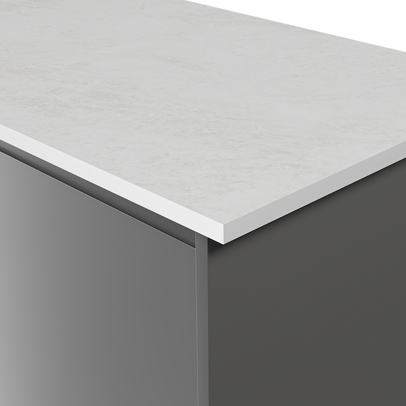Aria F2255 Polar White - Satin NDF Texture - White Core - Hardware > Building Materials > Countertops