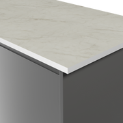 Aria F5018 Calacatta Cava - Satin NDF Texture - White Core - Hardware > Building Materials > Countertops