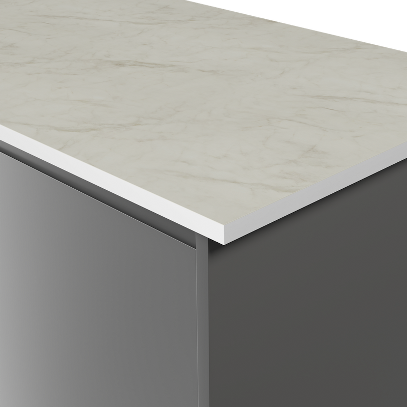 Aria F5018 Calacatta Cava - Satin NDF Texture - White Core - Hardware > Building Materials > Countertops