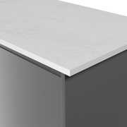 Aria F2255 Polar White - Monolith Texture - White Core - Hardware > Building Materials > Countertops
