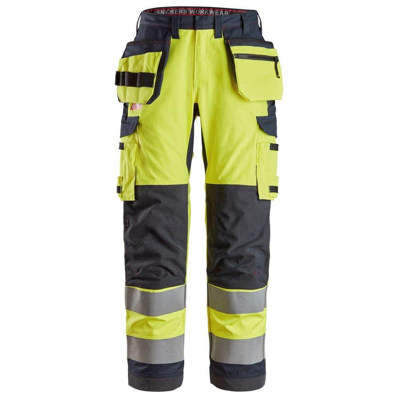 Snickers 6261 ProtecWork Hi-Vis Class 2 Work Trousers Holster Pockets - Business & Industrial > Work Safety Protective Gear FLAME RETARDANT TROUSERS