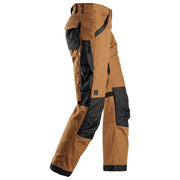 Snickers 6324 AllroundWork, Canvas+ Stretch Work Trousers+ Brown - Business & Industrial > Work Safety Protective Gear KNEE PAD TROUSERS