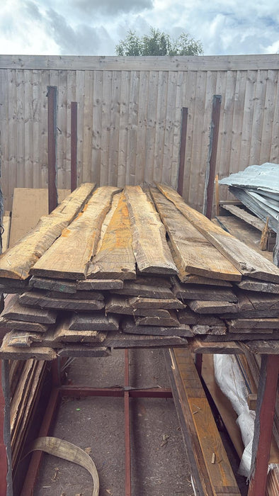 Bulk Buy Pack Of 50 Mixed Width Lengths Of Rustic Larch Planks - 3m Long x 5-12 Inch wide 💥£250 Inc Vat💥