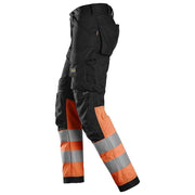 Snickers 6334 High-Vis Class 1 Stretch Trousers - HI-VIS TROUSERS