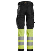 Snickers 6334 High-Vis Class 1 Stretch Trousers - HI-VIS TROUSERS