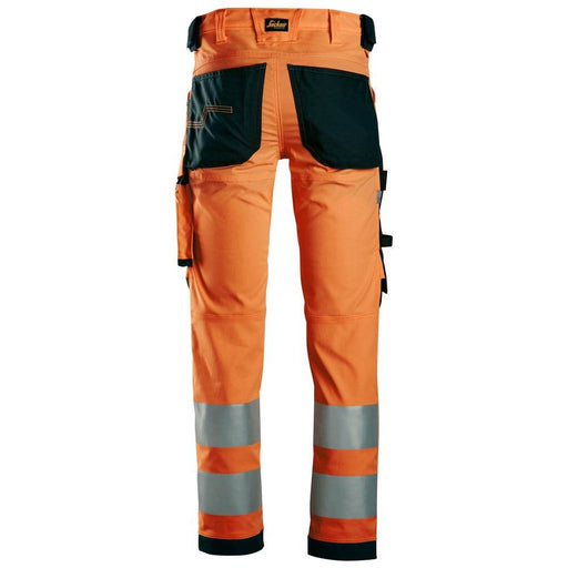 Snickers 6343 High-Vis Class 2 Stretch Trousers - HI-VIS TROUSERS