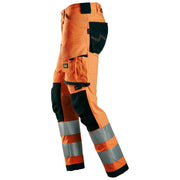Snickers 6343 High-Vis Class 2 Stretch Trousers - HI-VIS TROUSERS