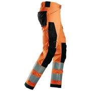 Snickers 6343 High-Vis Class 2 Stretch Trousers - HI-VIS TROUSERS
