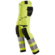 Snickers 6343 High-Vis Class 2 Stretch Trousers - HI-VIS TROUSERS