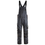 Snickers 6051 AllroundWork Stretch Bib & Brace Trousers Steel Grey - BIB & BRACE