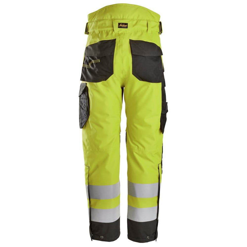 Snickers 6630 High-Vis Class 2 Waterproof 37.5® 2-Layer Light Padded Trousers - Business & Industrial > Work Safety Protective Gear WATERPROOF TROUSERS