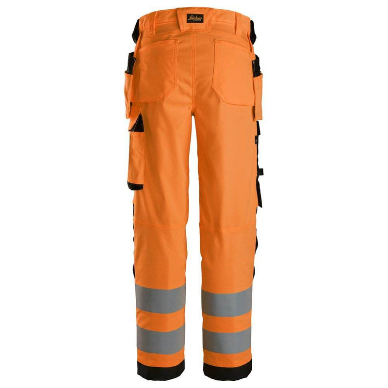 Snickers 6743 Hi-Vis Class 2 Women's Stretch Trousers Holster Pockets - Business & Industrial > Work Safety Protective Gear WOMENS HI-VIS CLOTHING