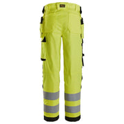 Snickers 6734 High-Vis Class 2 Women's Stretch Trousers Holster Pockets - WOMENS HI-VIS CLOTHING