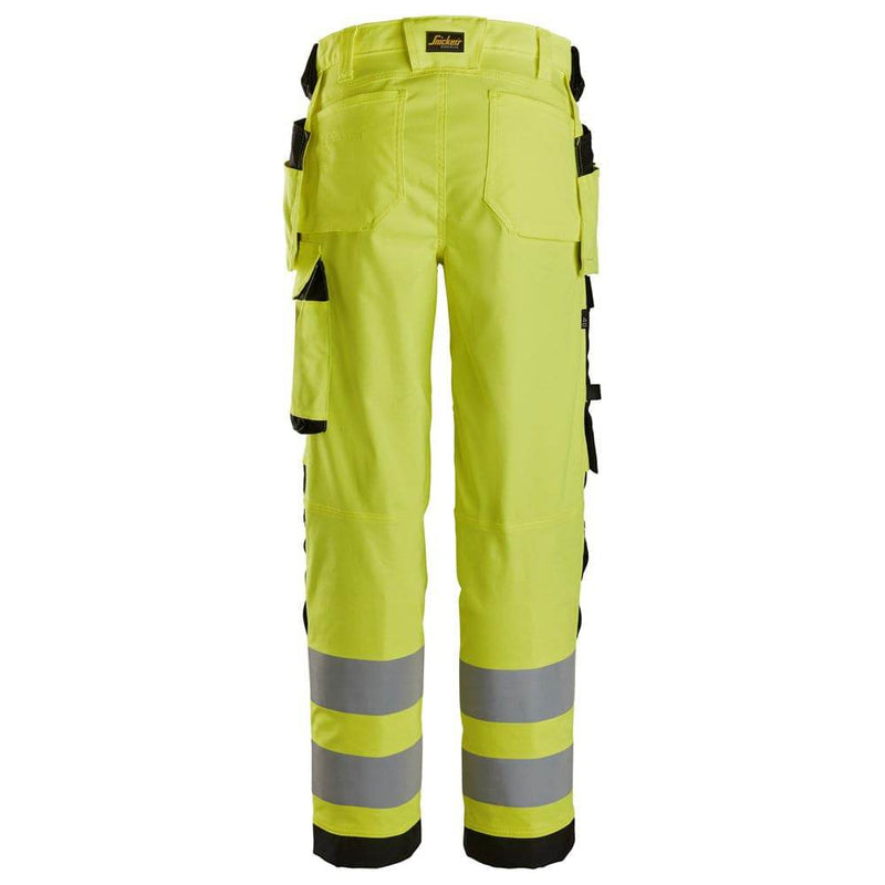 Snickers 6743 Hi-Vis Class 2 Women's Stretch Trousers Holster Pockets - Business & Industrial > Work Safety Protective Gear WOMENS HI-VIS CLOTHING