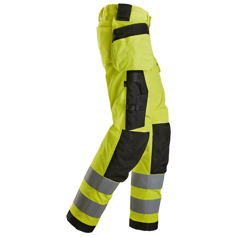 Snickers 6734 High-Vis Class 2 Women's Stretch Trousers Holster Pockets - WOMENS HI-VIS CLOTHING