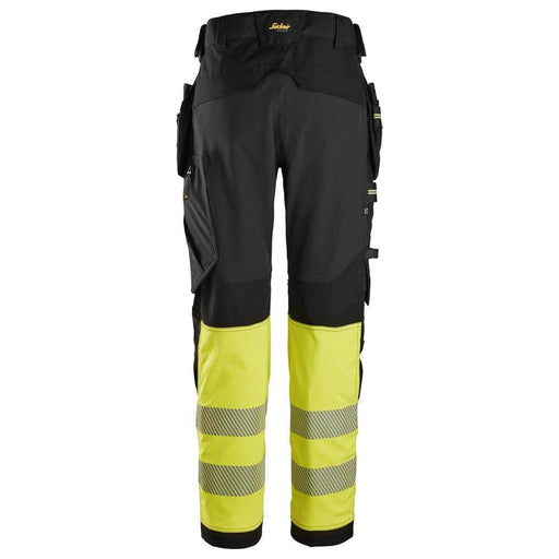 Snickers 6934 Hi-Vis Class 1 Stretch Work Trousers Holster Pockets - Business & Industrial > Work Safety Protective Gear HI-VIS TROUSERS