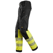 Snickers 6934 Hi-Vis Class 1 Stretch Work Trousers Holster Pockets - Business & Industrial > Work Safety Protective Gear HI-VIS TROUSERS