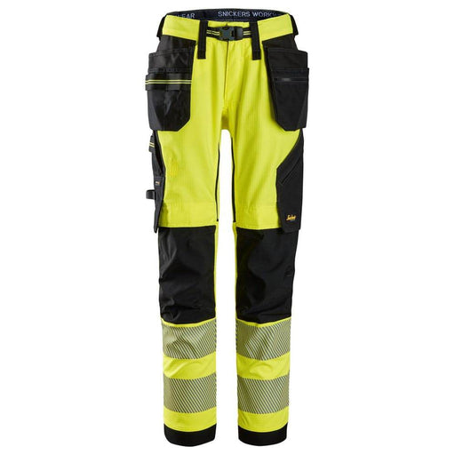 Snickers 6943 Hi-Vis Class 2 Stretch Work Trousers Holster Pockets - Business & Industrial > Work Safety Protective Gear HI-VIS TROUSERS