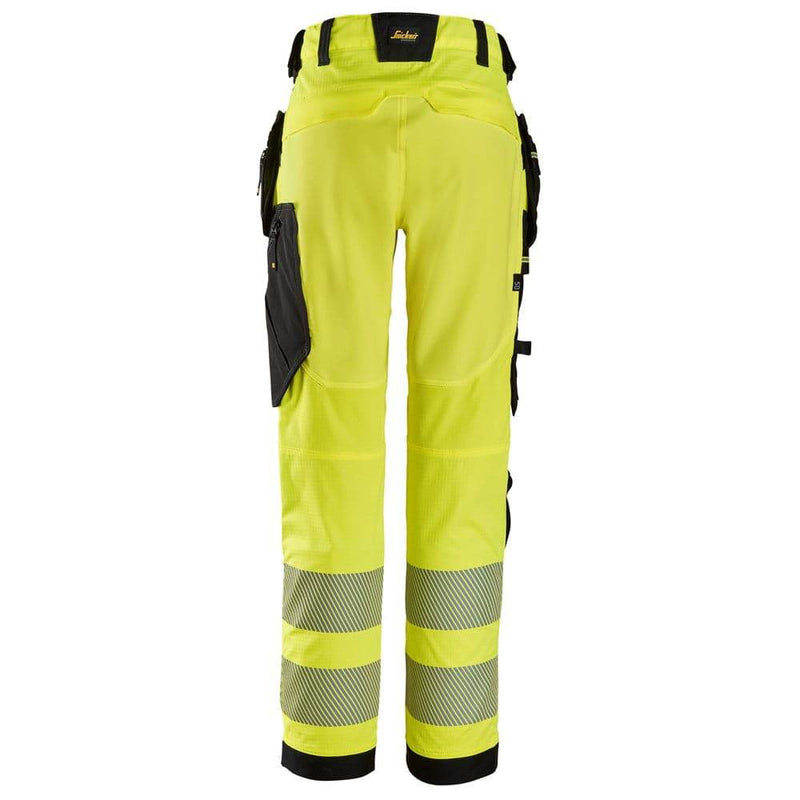 Snickers 6943 Hi-Vis Class 2 Stretch Work Trousers Holster Pockets - Business & Industrial > Work Safety Protective Gear HI-VIS TROUSERS