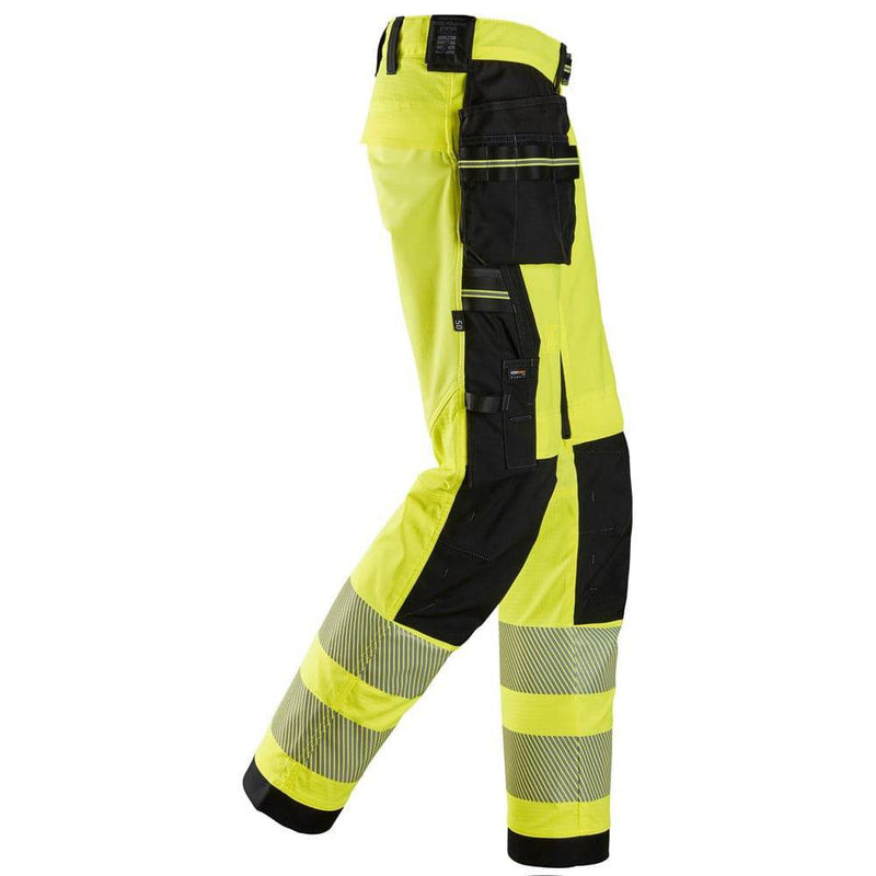 Snickers 6943 Hi-Vis Class 2 Stretch Work Trousers Holster Pockets - Business & Industrial > Work Safety Protective Gear HI-VIS TROUSERS