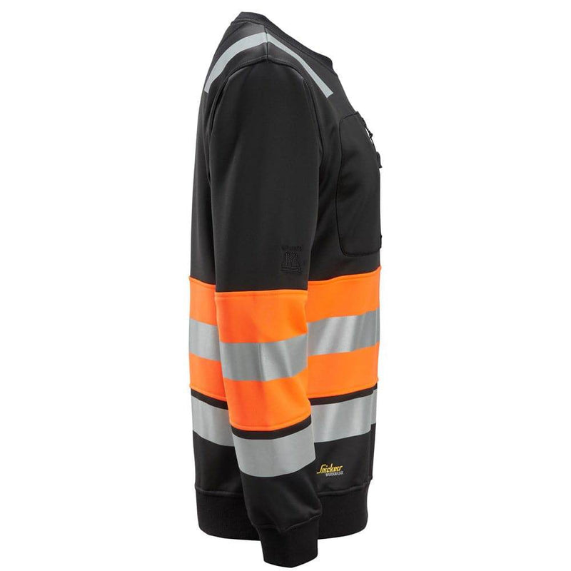 Snickers 8031 High-Vis Class 1 Sweatshirt - HI-VIS SWEATSHIRTS & HOODIES
