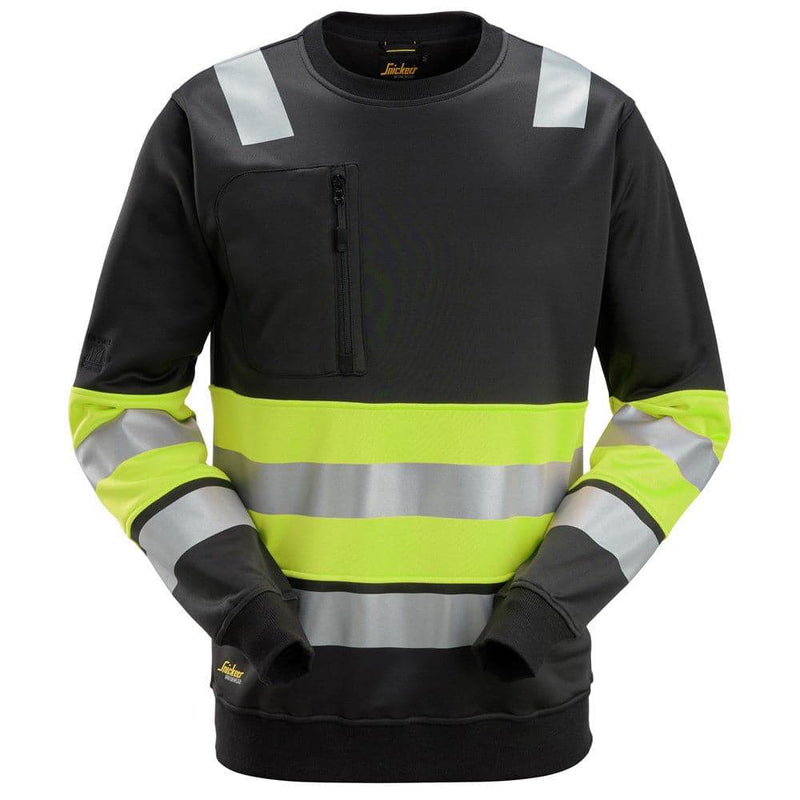 Snickers 8031 High-Vis Class 1 Sweatshirt - HI-VIS SWEATSHIRTS & HOODIES