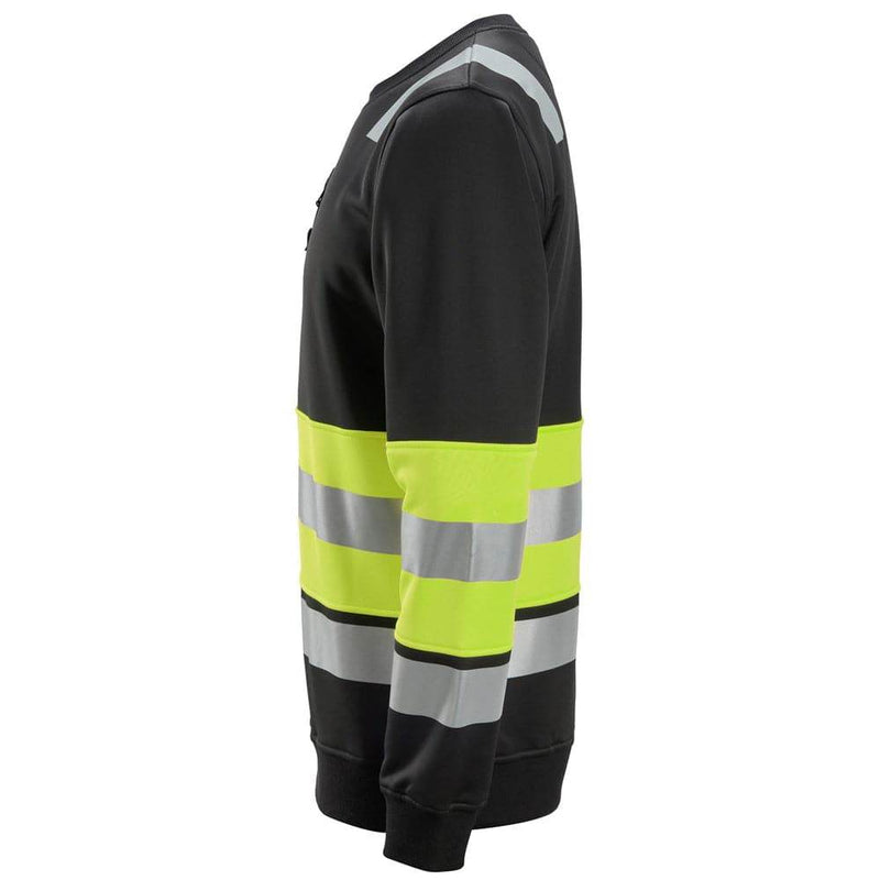 Snickers 8031 High-Vis Class 1 Sweatshirt - HI-VIS SWEATSHIRTS & HOODIES