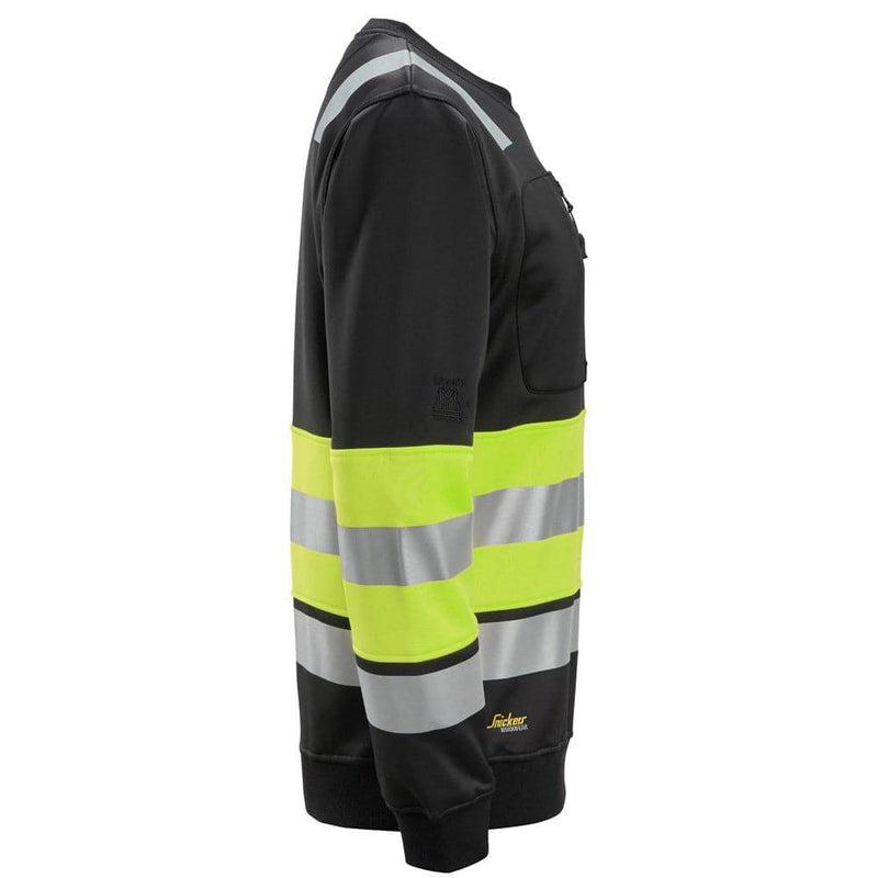 Snickers 8031 High-Vis Class 1 Sweatshirt - HI-VIS SWEATSHIRTS & HOODIES