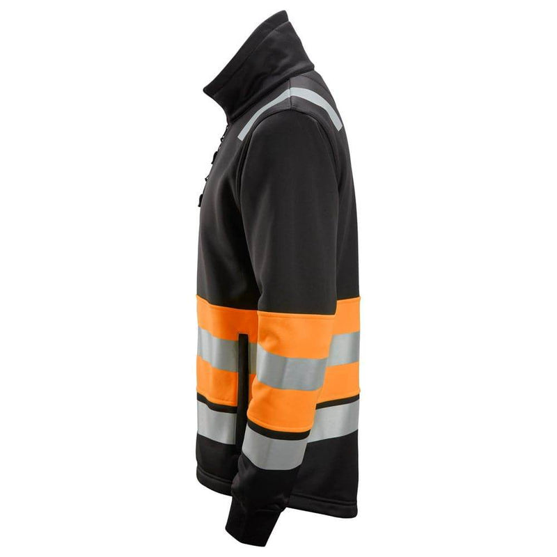 Snickers 8034 High-Vis Class 1 Full Zip Sweatshirt Jacket - HI-VIS SWEATSHIRTS & HOODIES