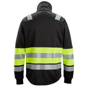 Snickers 8034 High-Vis Class 1 Full Zip Sweatshirt Jacket - HI-VIS SWEATSHIRTS & HOODIES