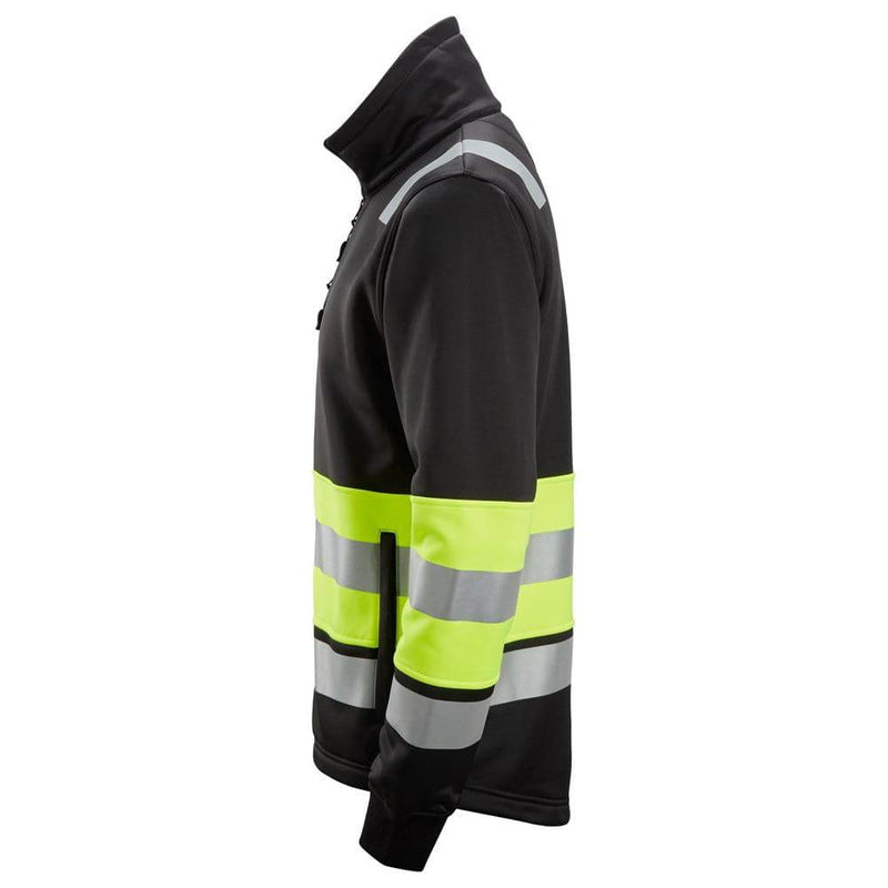 Snickers 8034 High-Vis Class 1 Full Zip Sweatshirt Jacket - HI-VIS SWEATSHIRTS & HOODIES