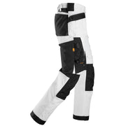 Snickers 6271 AllroundWork 4-Way Stretch Holster Pockets Trousers White - Business & Industrial > Work Safety Protective Gear KNEE PAD TROUSERS