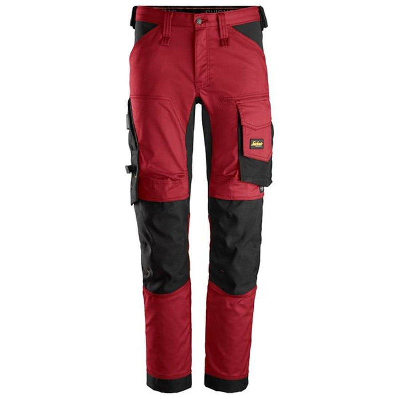Snickers 6341 AllroundWork Stretch Trousers Red - KNEE PAD TROUSERS