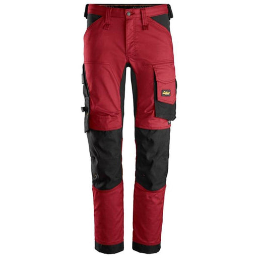 Snickers 6341 AllroundWork Stretch Trousers Red - KNEE PAD TROUSERS