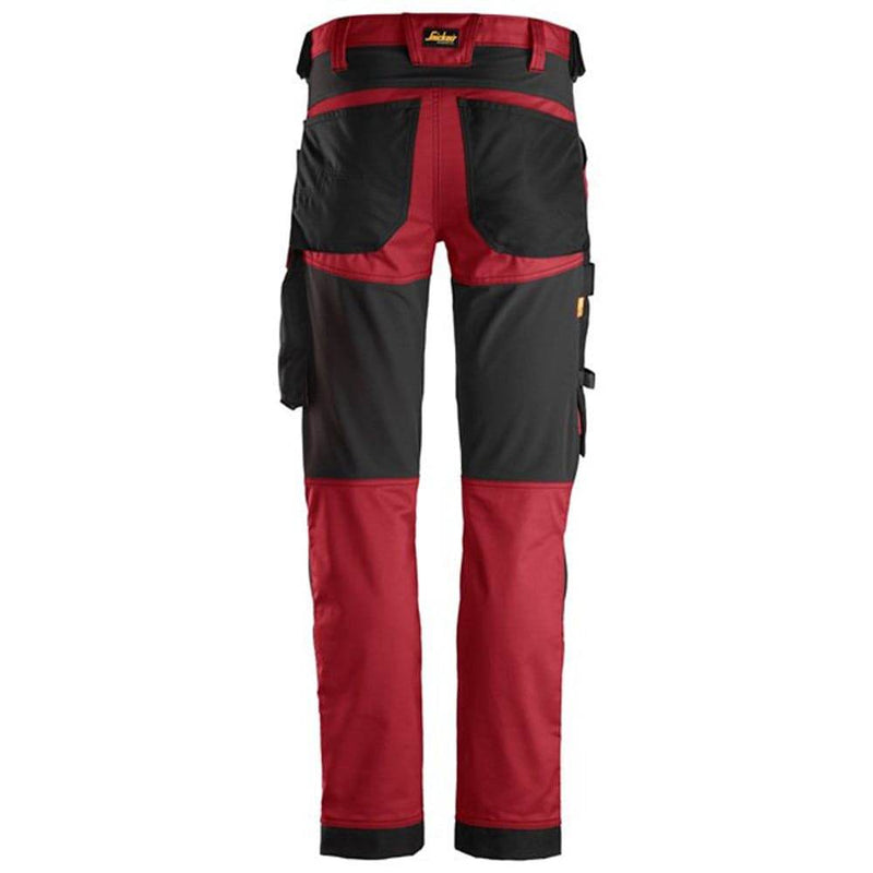 Snickers 6341 AllroundWork Stretch Trousers Red - KNEE PAD TROUSERS