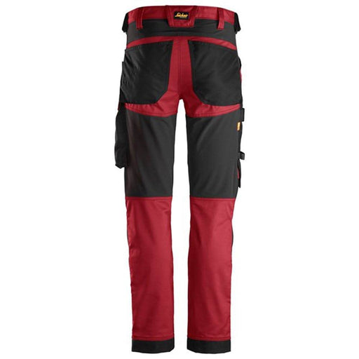 Snickers 6341 AllroundWork Stretch Trousers Red - KNEE PAD TROUSERS