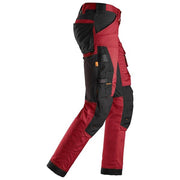 Snickers 6341 AllroundWork Stretch Trousers Red - KNEE PAD TROUSERS