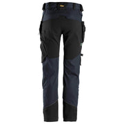 Snickers 6972 FlexiWork, Work Trousers+ Detachable Holster Pockets Navy Blue - KNEE PAD TROUSERS