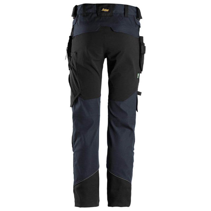 Snickers 6972 FlexiWork, Work Trousers+ Detachable Holster Pockets Navy Blue - KNEE PAD TROUSERS