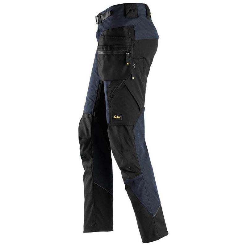 Snickers 6972 FlexiWork, Work Trousers+ Detachable Holster Pockets Navy Blue - KNEE PAD TROUSERS