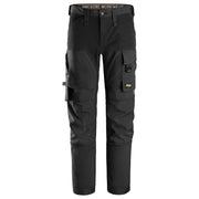 Snickers 6375 AllroundWork 4-way Stretch Trousers Black - KNEE PAD TROUSERS