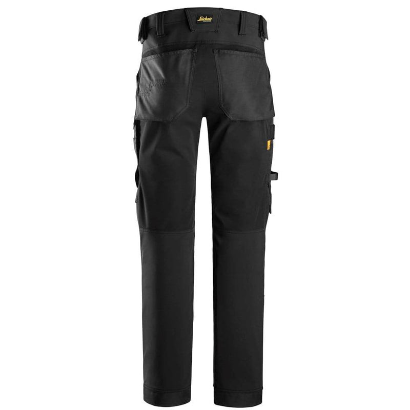 Snickers 6375 AllroundWork 4-way Stretch Trousers Black - KNEE PAD TROUSERS