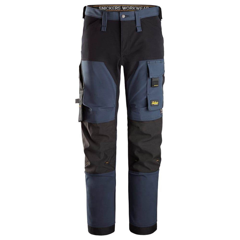 Snickers 6375 AllroundWork 4-way Stretch Trousers Navy Blue - Business & Industrial > Work Safety Protective Gear KNEE PAD TROUSERS