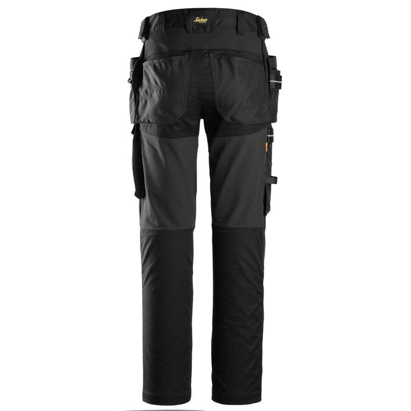 Snickers 6590 AllroundWork Stretch Trousers Capsulized Kneepads Holster Pockets - Business & Industrial > Work Safety Protective Gear KNEE PAD TROUSERS