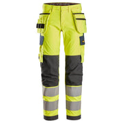 Snickers 6268 ProtecWork Stretch Work Trousers Holster Pockets, High-Vis Class 2 - Business & Industrial > Work Safety Protective Gear FLAME RETARDANT TROUSERS