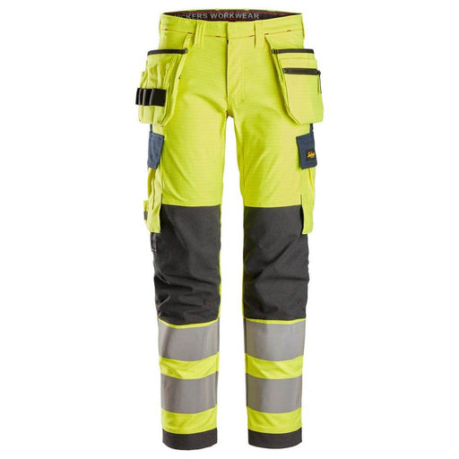 Snickers 6268 ProtecWork Stretch Work Trousers Holster Pockets, High-Vis Class 2 - Business & Industrial > Work Safety Protective Gear FLAME RETARDANT TROUSERS